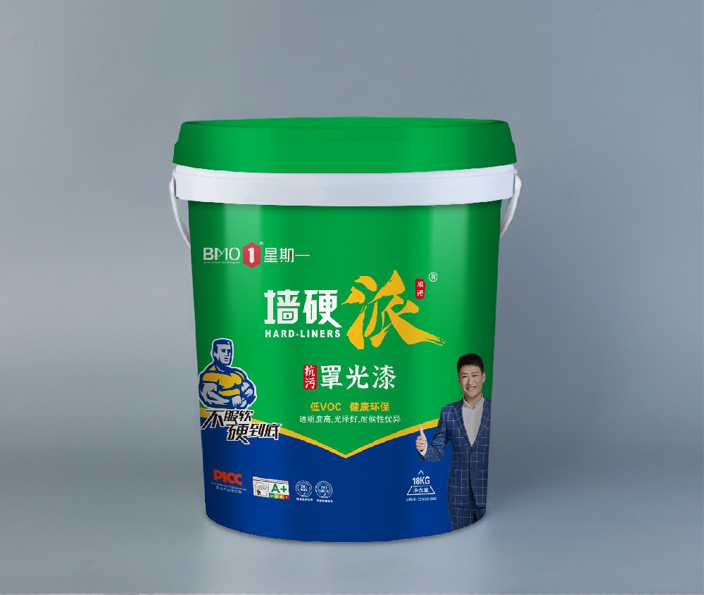 墙硬派抗污罩光漆